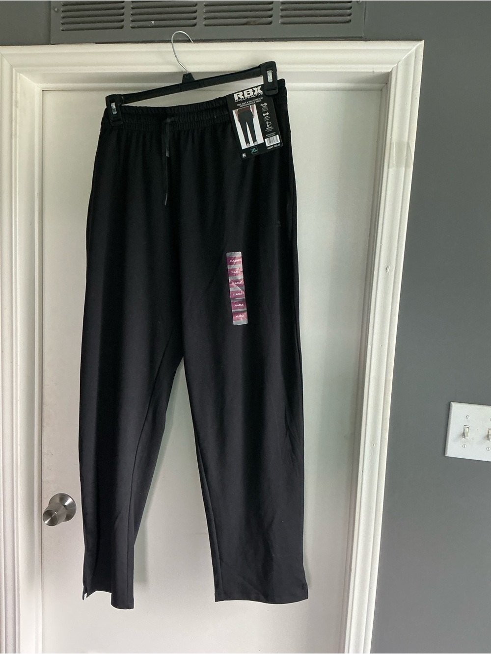 NWT RBX Mens Sz XL Black 4 way stretch performance pants - Picture 1 of 9